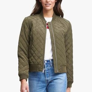 Levi’s Diamond Quilted Bomber Jacket - Army Green